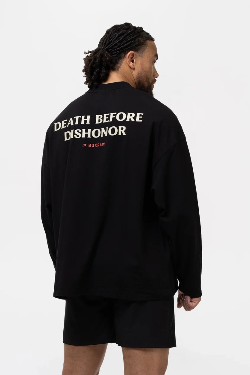 Death Before Dishonor 롱슬리브 티셔츠 블랙