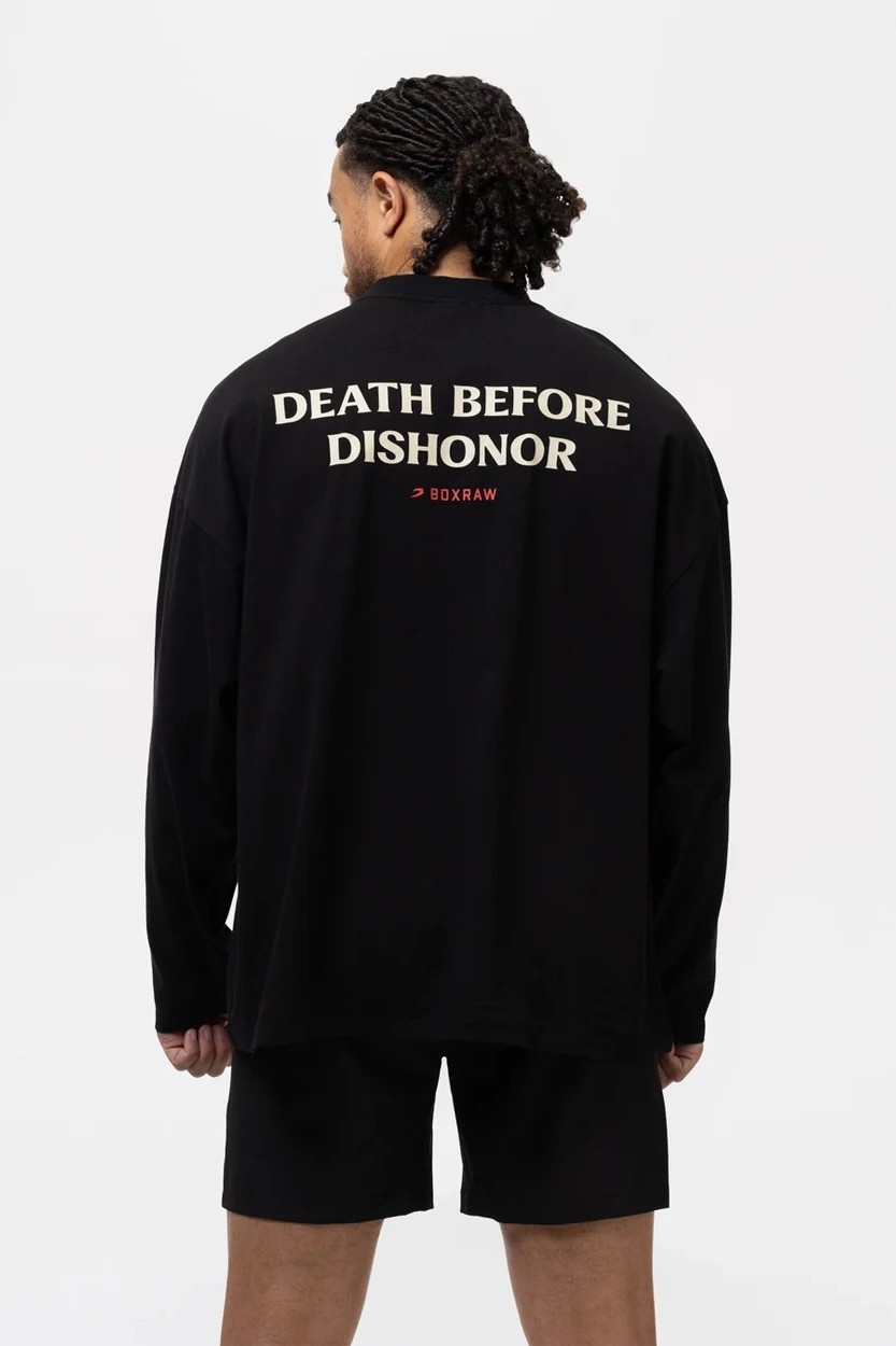 Death Before Dishonor 롱슬리브 티셔츠 블랙