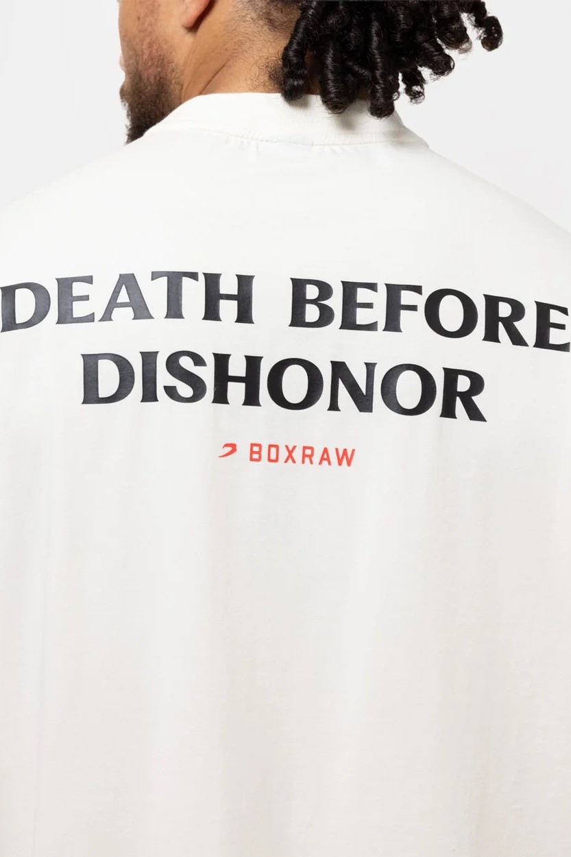 Death Before Dishonor 롱슬리브 티셔츠 베이지