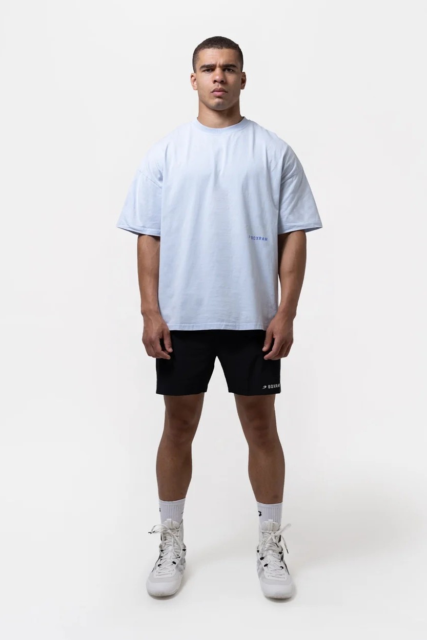 스파링 클럽 파이어 호스 오버사이즈 티셔츠 베이비 블루