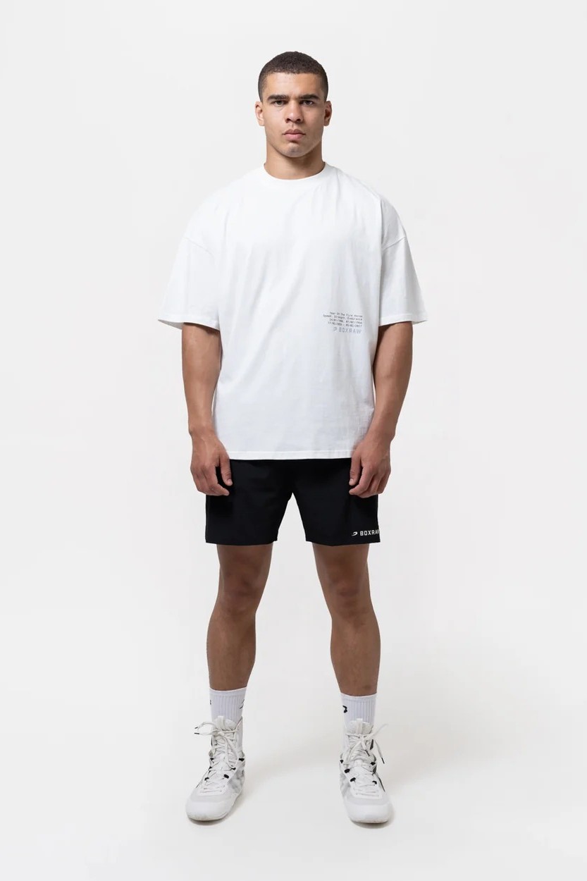 스파링 클럽 파이어 호스 오버사이즈 티셔츠 아이보리