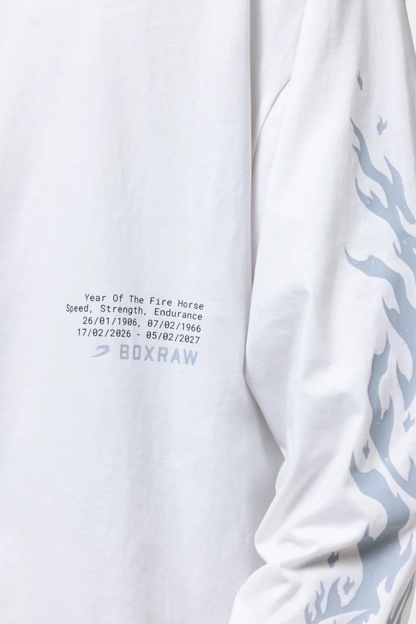 스파링 클럽 파이어 호스 롱슬리브 티셔츠 아이보리
