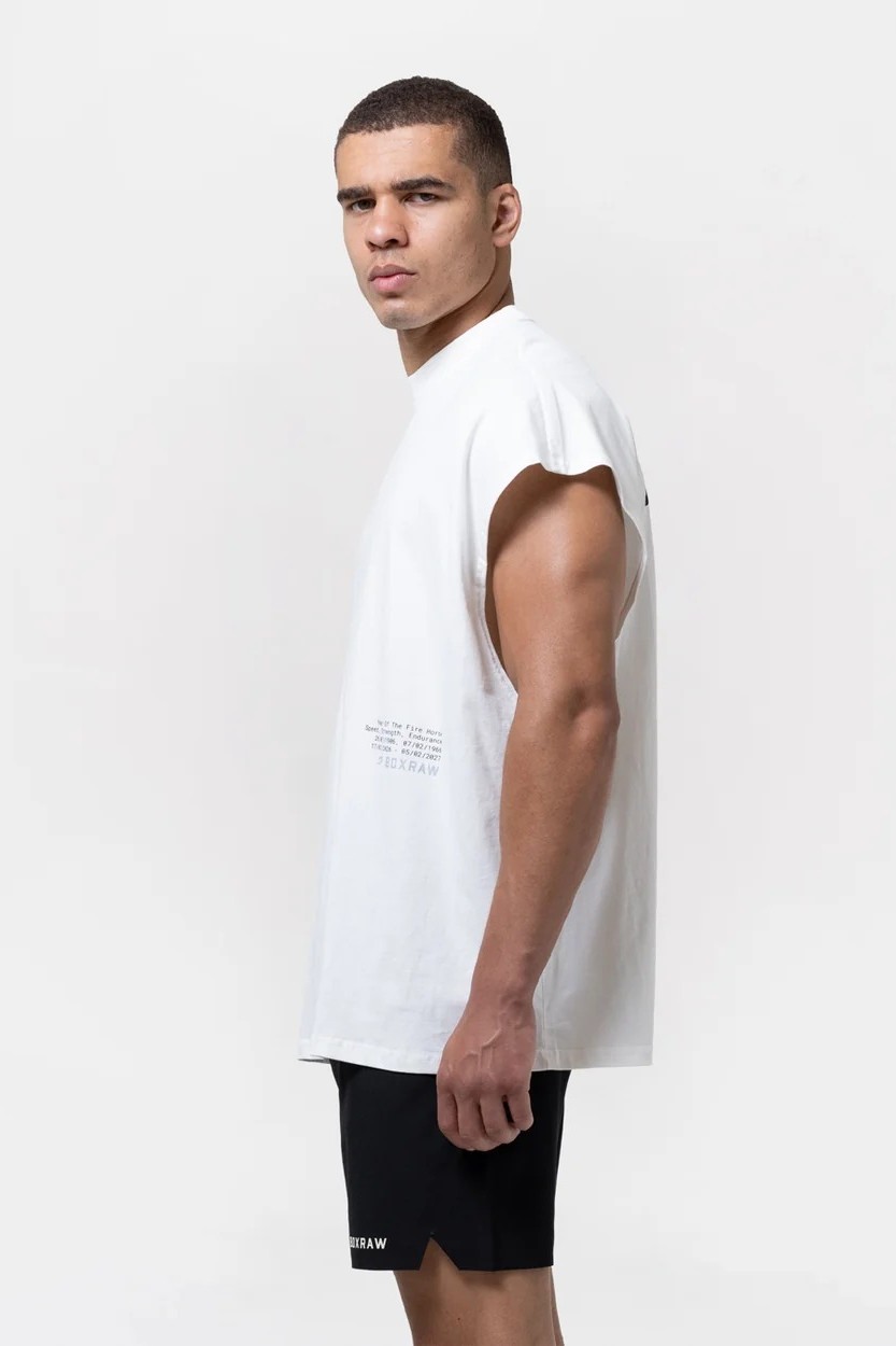 스파링 클럽 파이어 호스 오버사이즈 탱크탑 아이보리