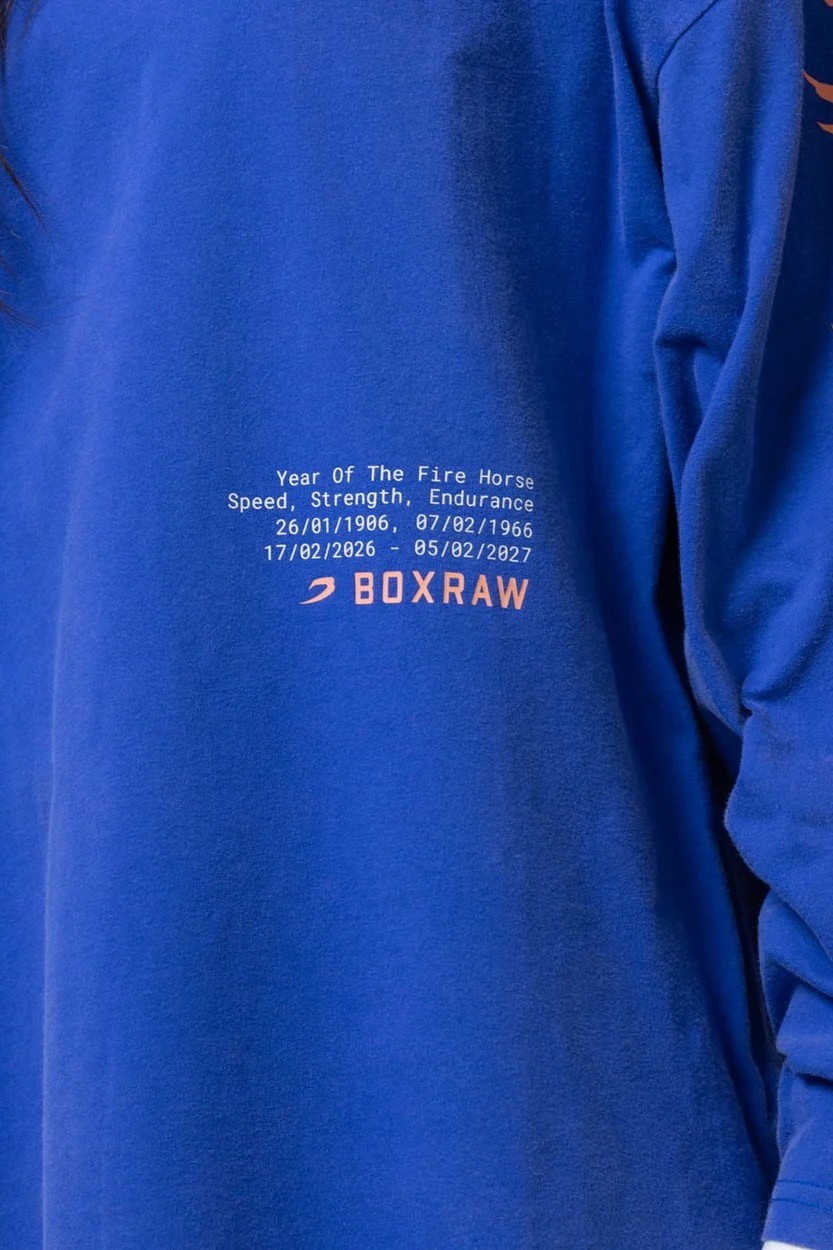 스파링 클럽 파이어 호스 롱슬리브 티셔츠 블루
