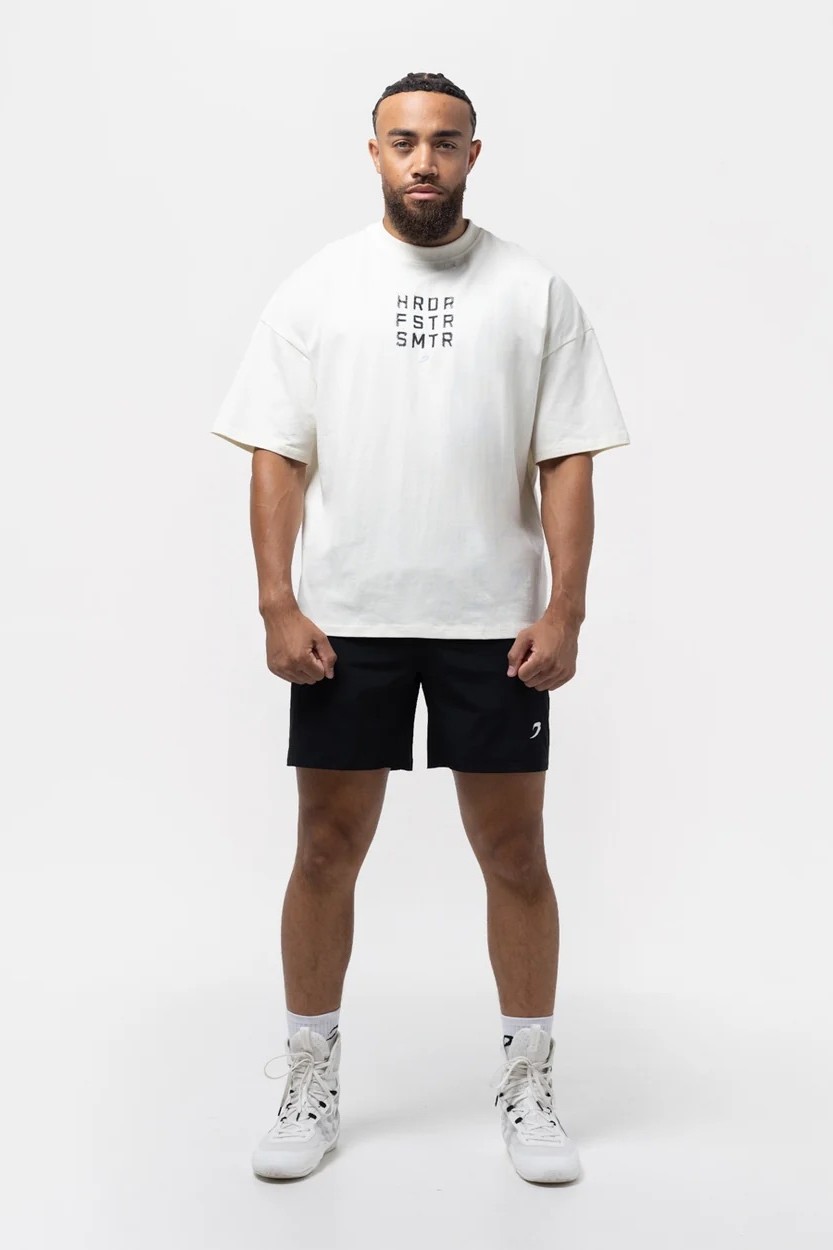HRDR FSTR SMTR 오버사이즈 티셔츠 아이보리