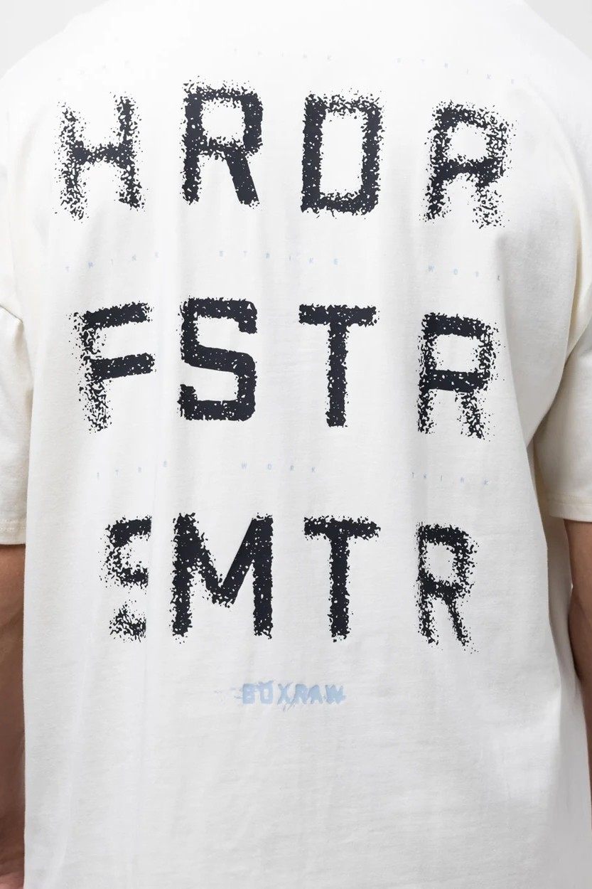 HRDR FSTR SMTR 오버사이즈 티셔츠 아이보리
