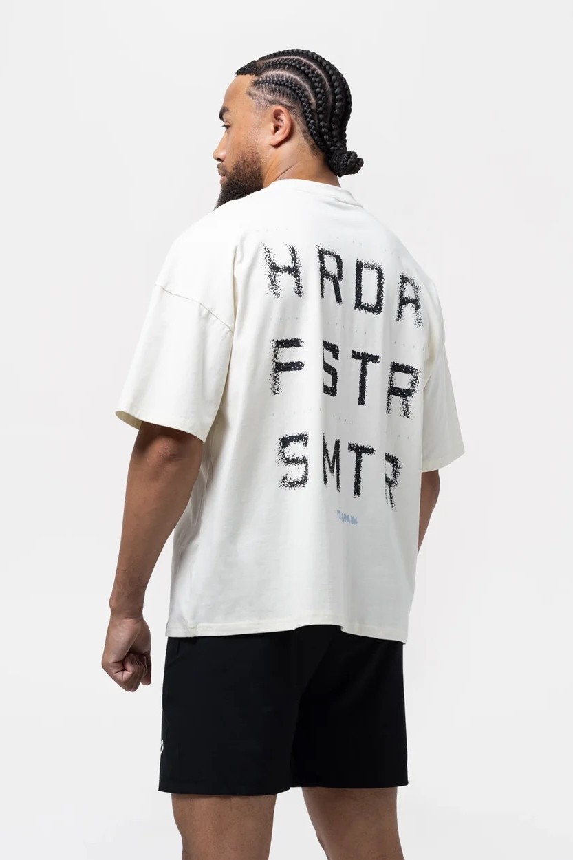HRDR FSTR SMTR 오버사이즈 티셔츠 아이보리