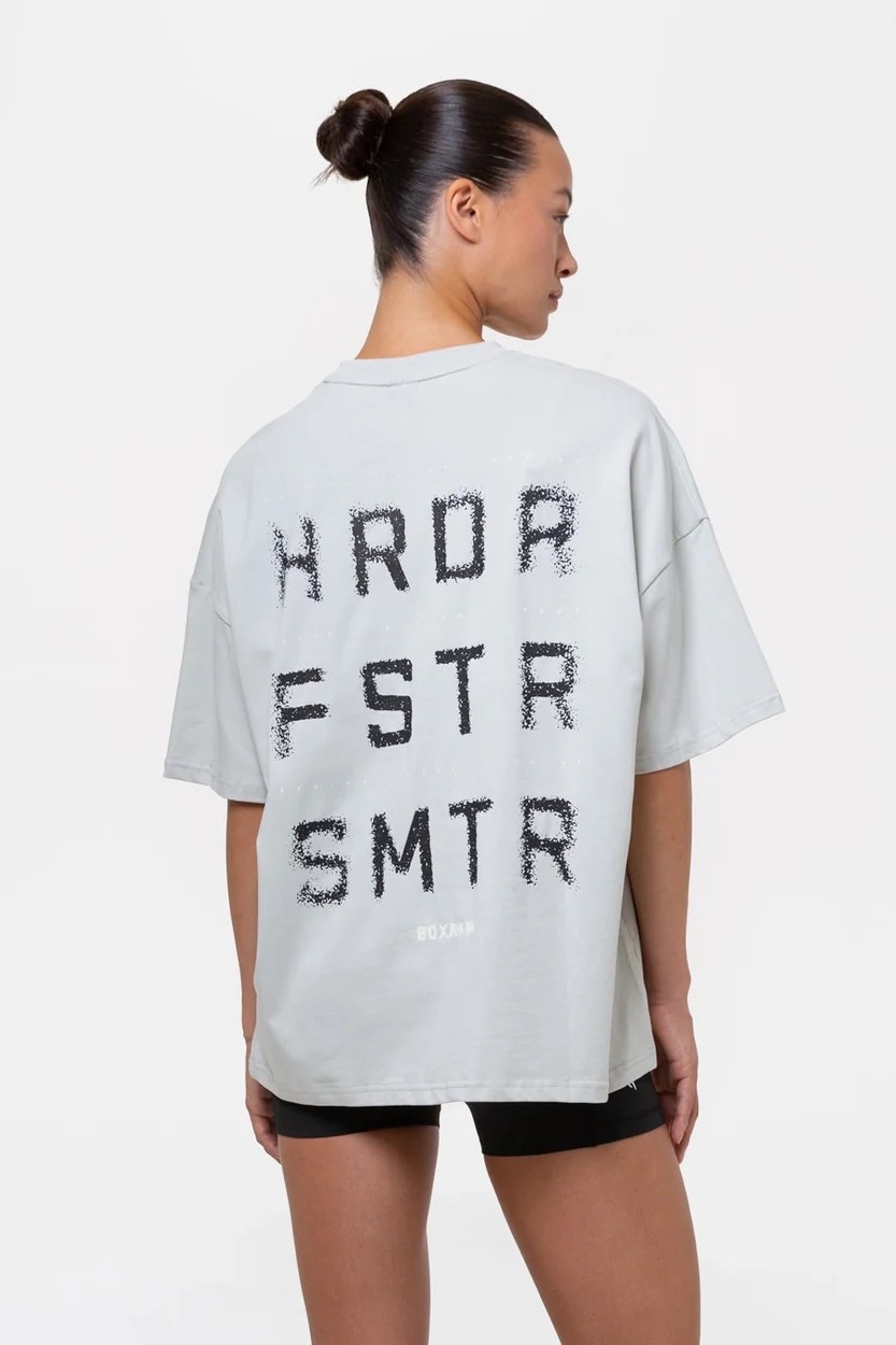 HRDR FSTR SMTR 오버사이즈 티셔츠 슬레이트