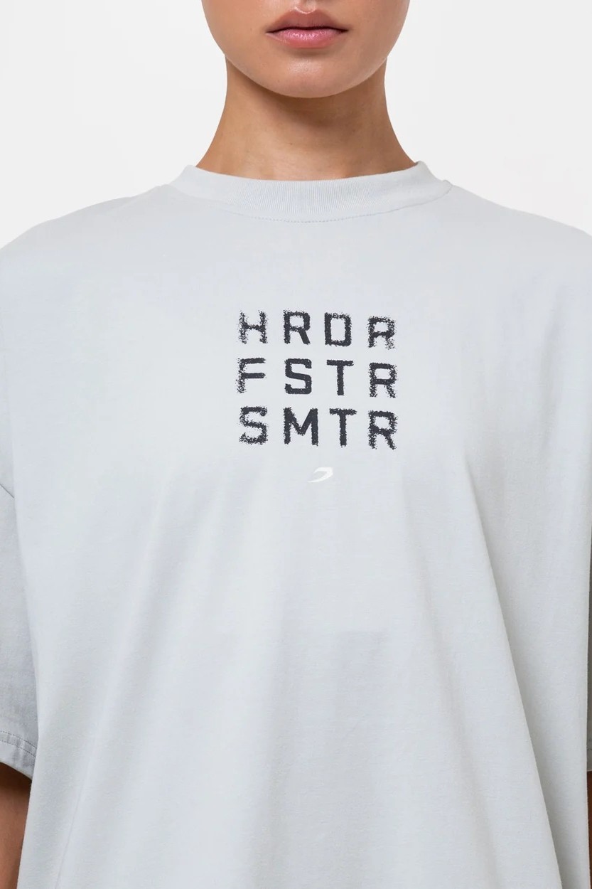 HRDR FSTR SMTR 오버사이즈 티셔츠 슬레이트