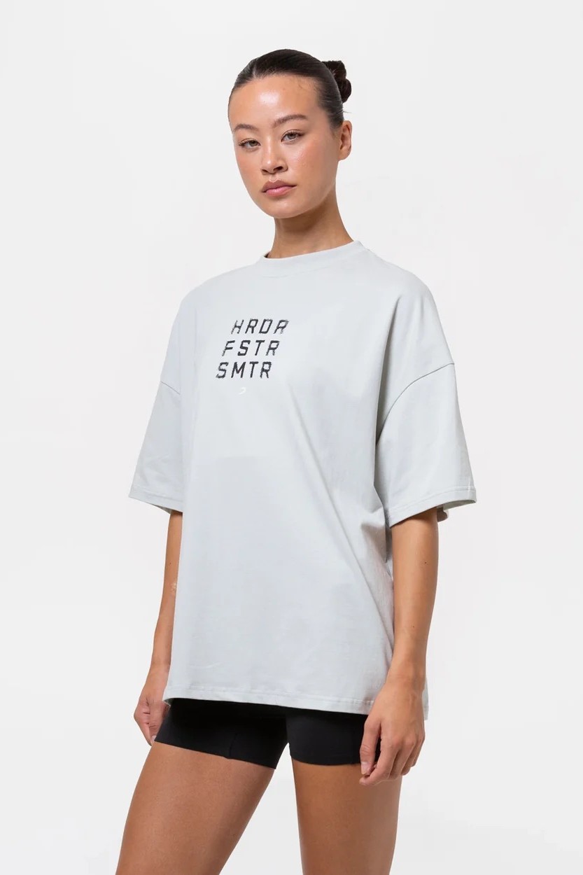 HRDR FSTR SMTR 오버사이즈 티셔츠 슬레이트