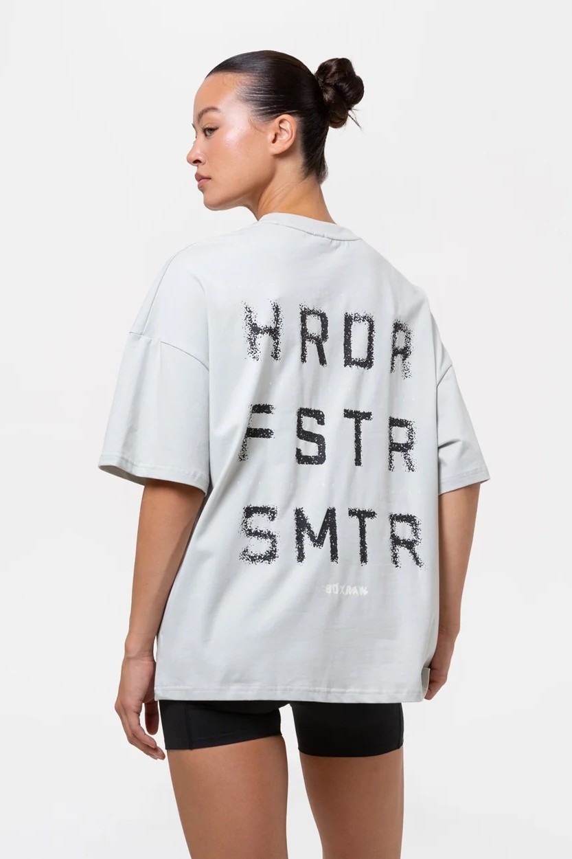 HRDR FSTR SMTR 오버사이즈 티셔츠 슬레이트