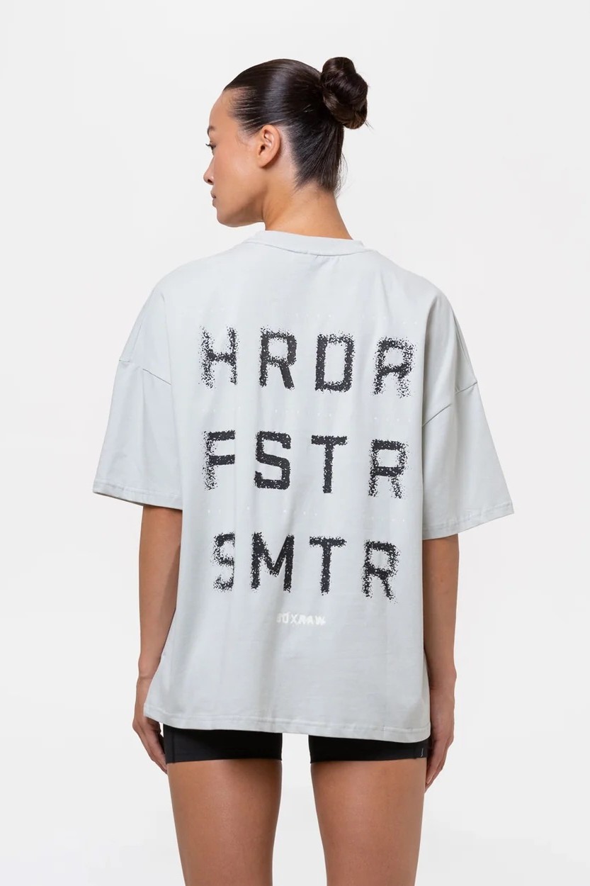 HRDR FSTR SMTR 오버사이즈 티셔츠 슬레이트