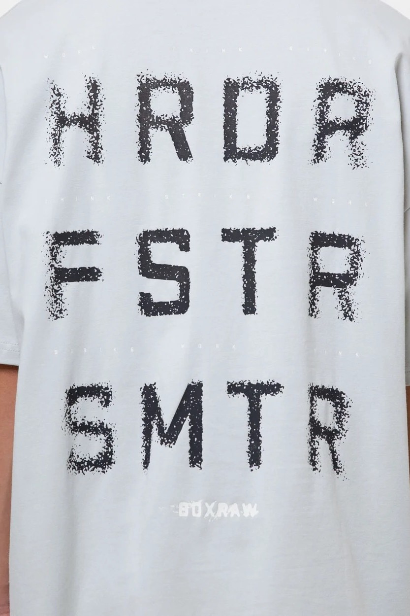 HRDR FSTR SMTR 오버사이즈 티셔츠 슬레이트