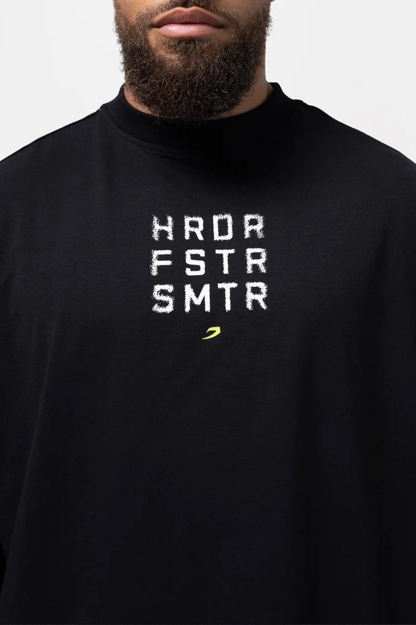 HRDR FSTR SMTR 롱슬리브 티셔츠 블랙
