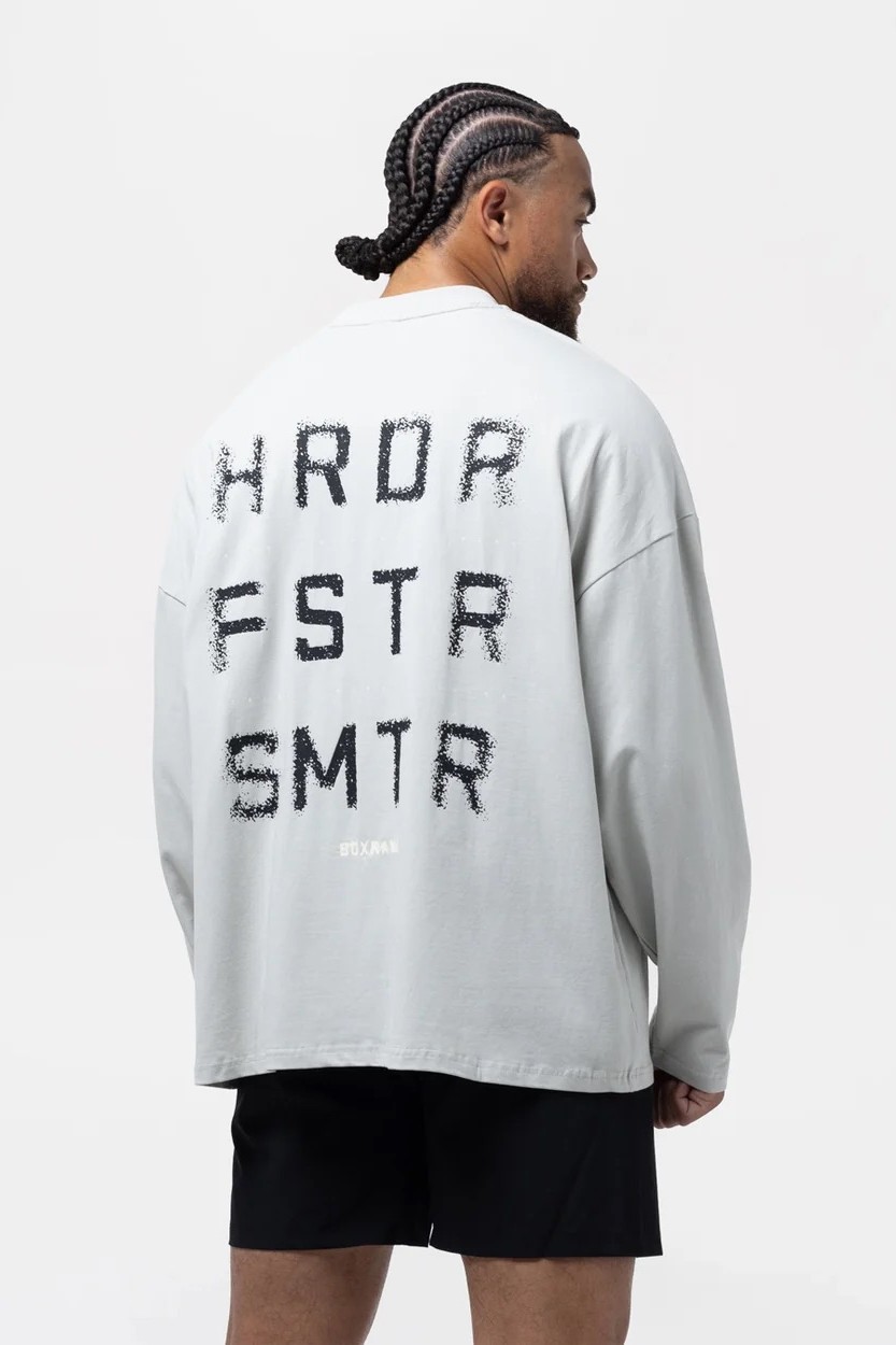 HRDR FSTR SMTR 롱슬리브 티셔츠 슬레이트