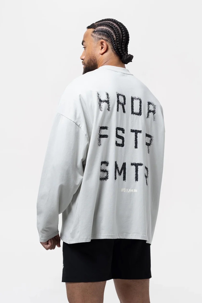 HRDR FSTR SMTR 롱슬리브 티셔츠 슬레이트
