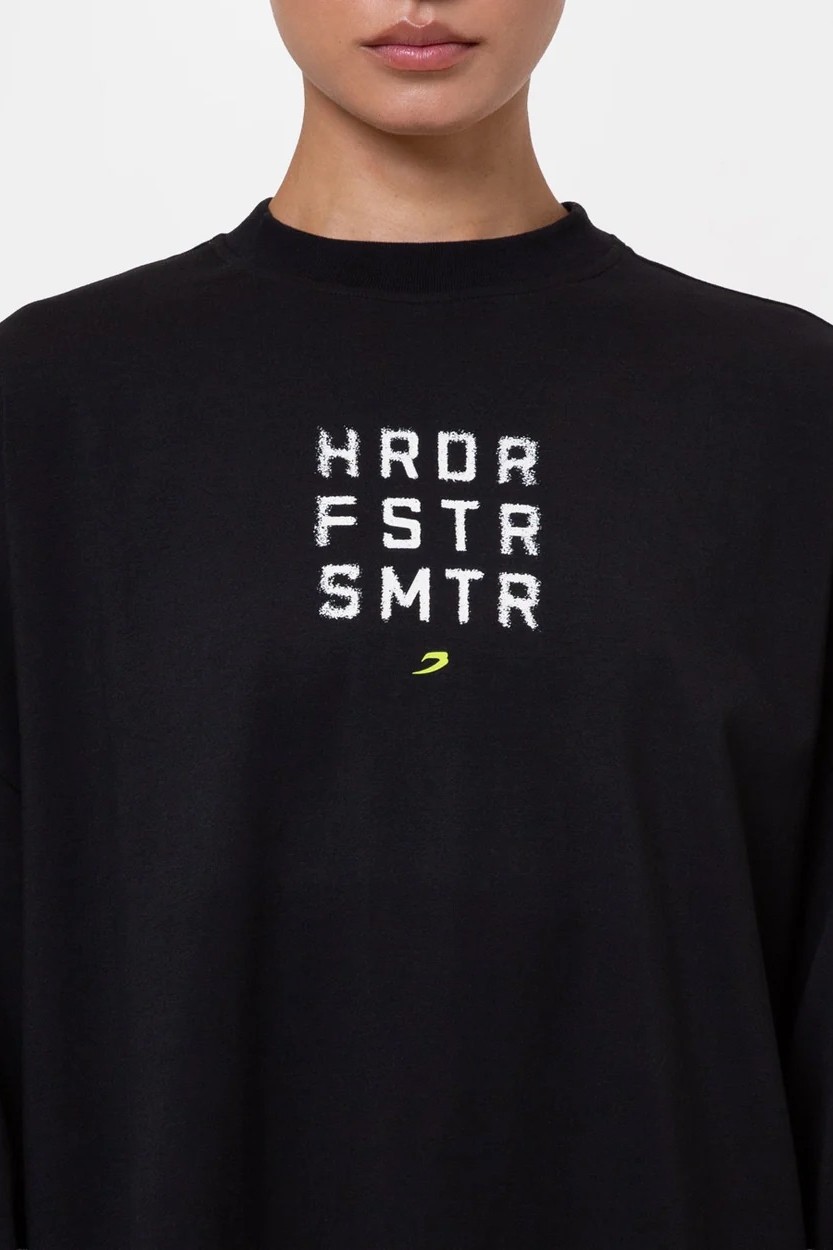 HRDR FSTR SMTR 롱슬리브 티셔츠 블랙