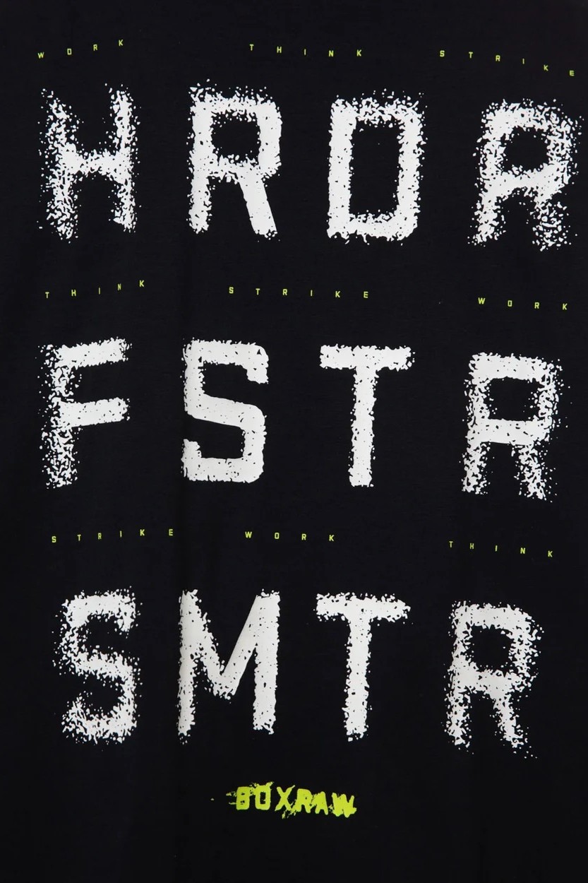 HRDR FSTR SMTR 롱슬리브 티셔츠 블랙