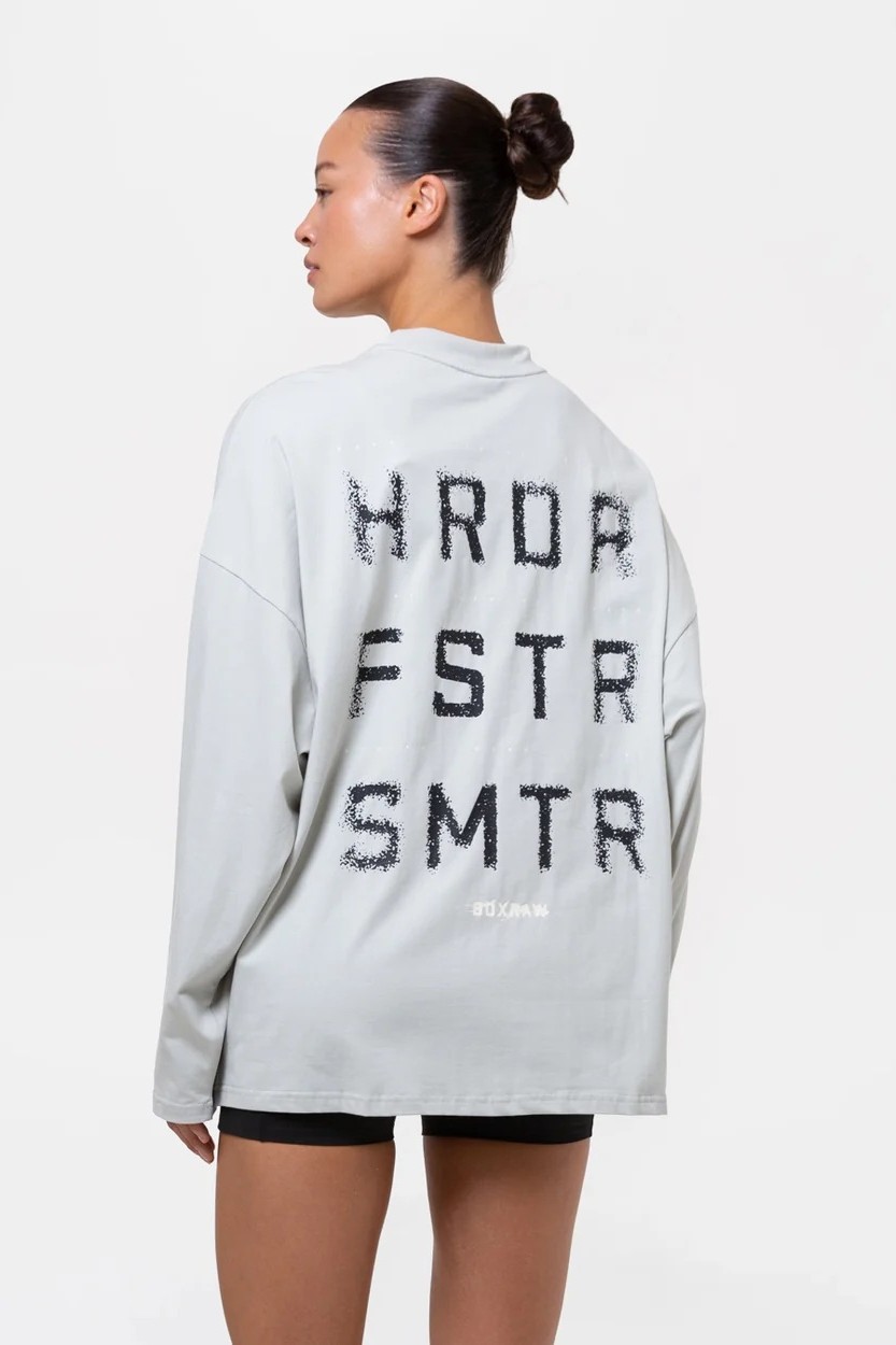 HRDR FSTR SMTR 롱슬리브 티셔츠 슬레이트
