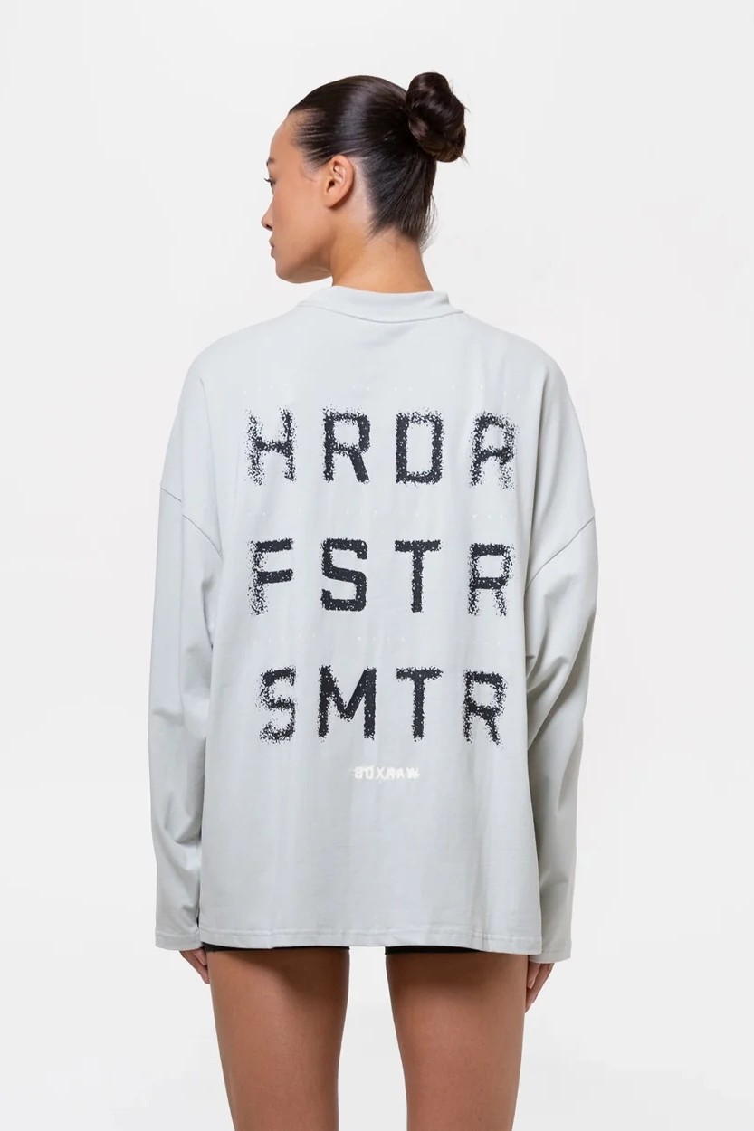 HRDR FSTR SMTR 롱슬리브 티셔츠 슬레이트