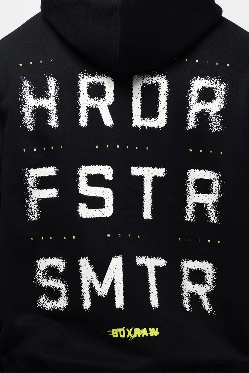 HRDR FSTR SMTR 오버사이즈 후디 블랙