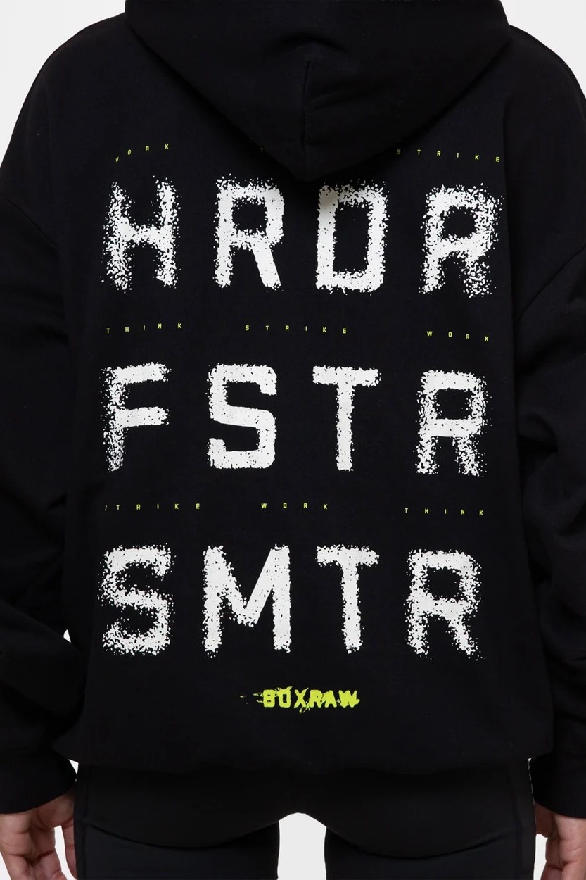 HRDR FSTR SMTR 오버사이즈 후디 블랙