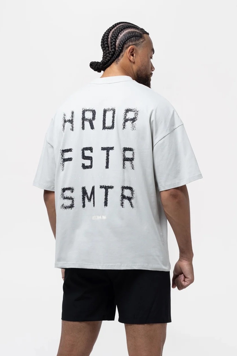 HRDR FSTR SMTR 오버사이즈 티셔츠 슬레이트