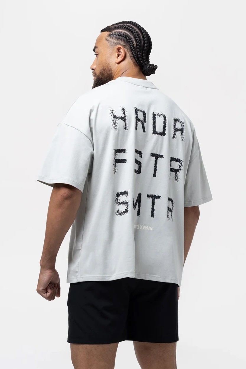 HRDR FSTR SMTR 오버사이즈 티셔츠 슬레이트