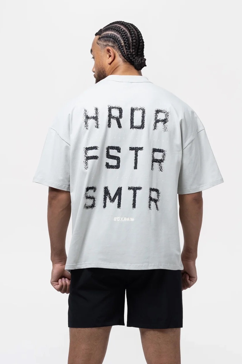 HRDR FSTR SMTR 오버사이즈 티셔츠 슬레이트