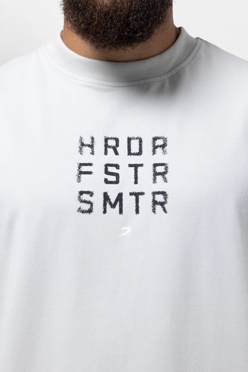 HRDR FSTR SMTR 오버사이즈 티셔츠 슬레이트